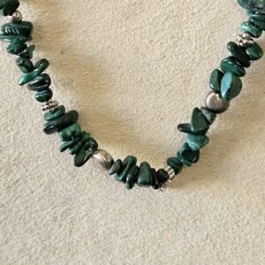 Collier Malachite Brute