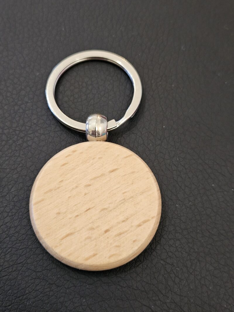Porte-clefs en Bois Fleur de Vie – Image 3