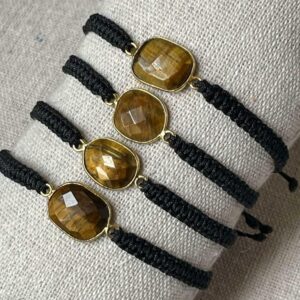 Bracelet Macramé Oeil de Tigre