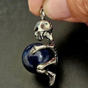 Pendentif Squelette Sodalite