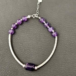 Bracelet Argent Améthyste