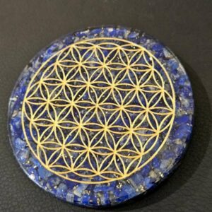Rond Orgone Fleur de Vie Lapis Lazuli