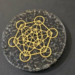 Rond Orgone Métatron en Obsidienne Noire
