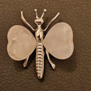 Papillon en Quartz Rose