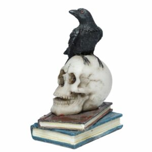 Corbeau sur Crâne et Livres