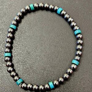 Bracelet Hématite et Chrysocolle