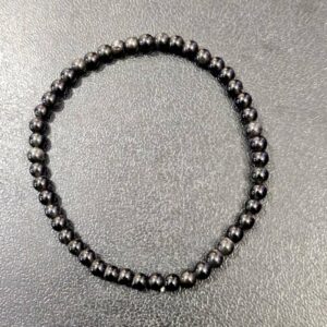 Bracelet Obsidienne Oeil Céleste 4 mm
