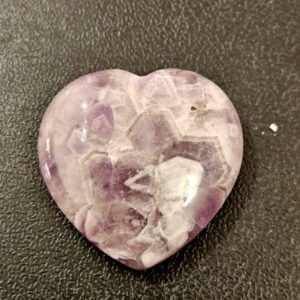 Coeur en Améthyste Chevron