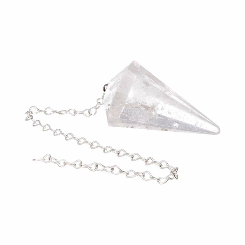 Pendule Facetté Cristal de Roche – Image 2