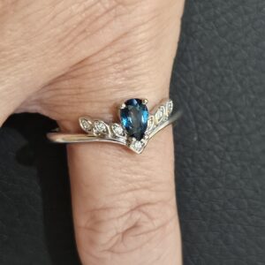Bague Topaze Bleue
