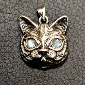 Pendentif chat Labradorite