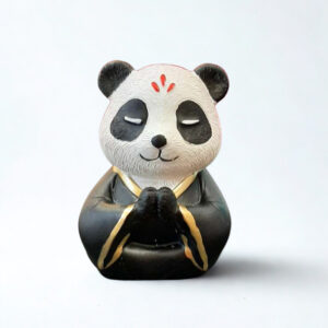 Panda méditation zen Noir