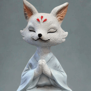 Renard en méditation