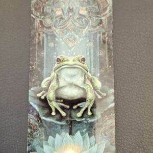 Marque-pages Grenouille sur Lotus