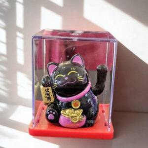 Chat Maneki Neko noir
