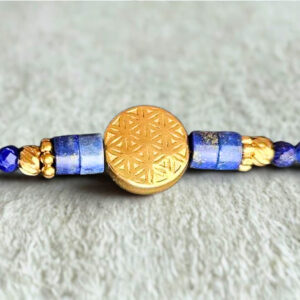 Bracelet Fleur de Vie Lapis Lazuli