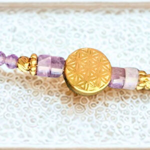 Bracelet Fleur de Vie Améthyste