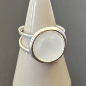 Bague Argent Sélénite
