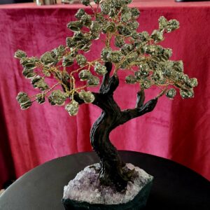 Arbre Pyrite sur Améthyste
