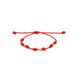 Bracelet Rouge 7 Nœuds de protection
