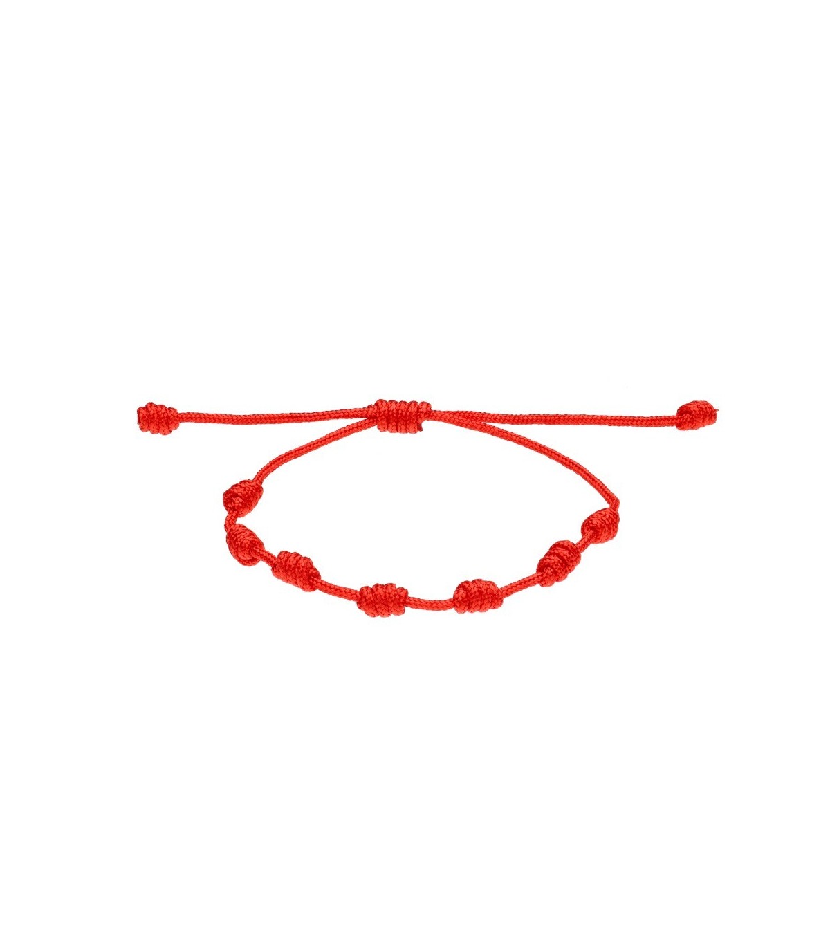 Bracelet Rouge 7 Nœuds de protection
