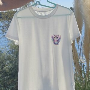 T-Shirt Blanc Hibou taille M