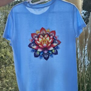 T-Shirt Bleu Lotus taille S