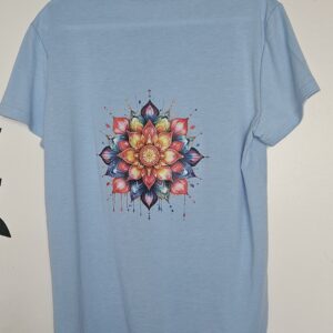 T-Shirt Bleu Mandala taille M