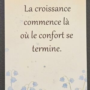 Carte "La croissance commence..."