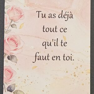 Carte "Tu as déjà..."