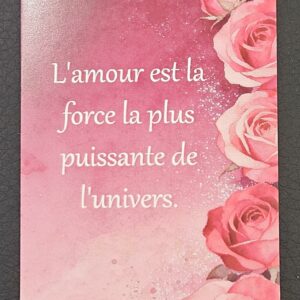 Carte "L'amour est..."