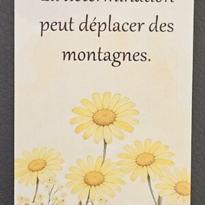 Carte "La détermination..."