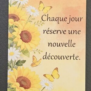 Carte "Chaque jour réserve ..."